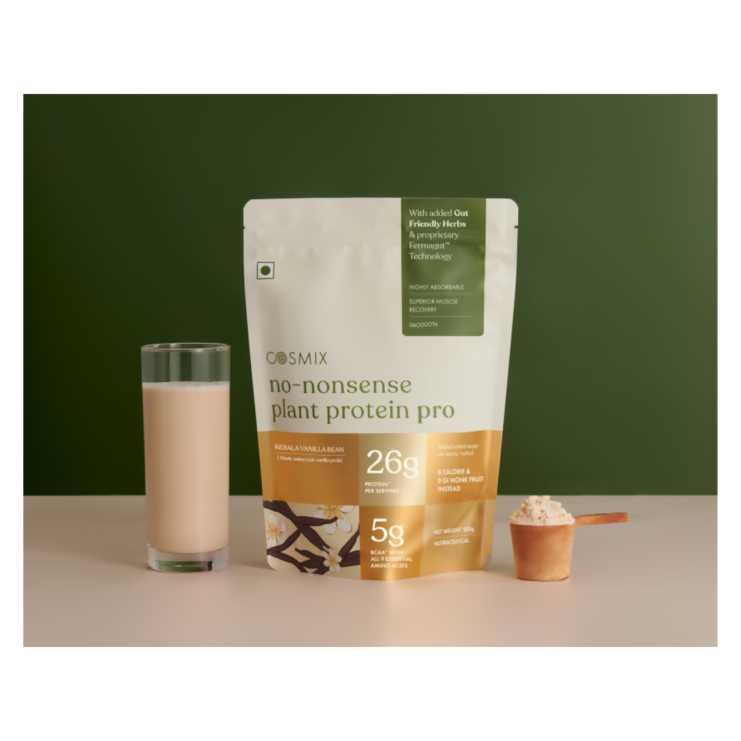 Cosmix no nonsense Plant Protein Pro Kerala Vanilla Bean | Swadesiicart
