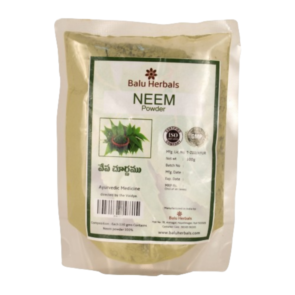 Balu Herbals Neem (Vepa) Powder - Balu Herbals
