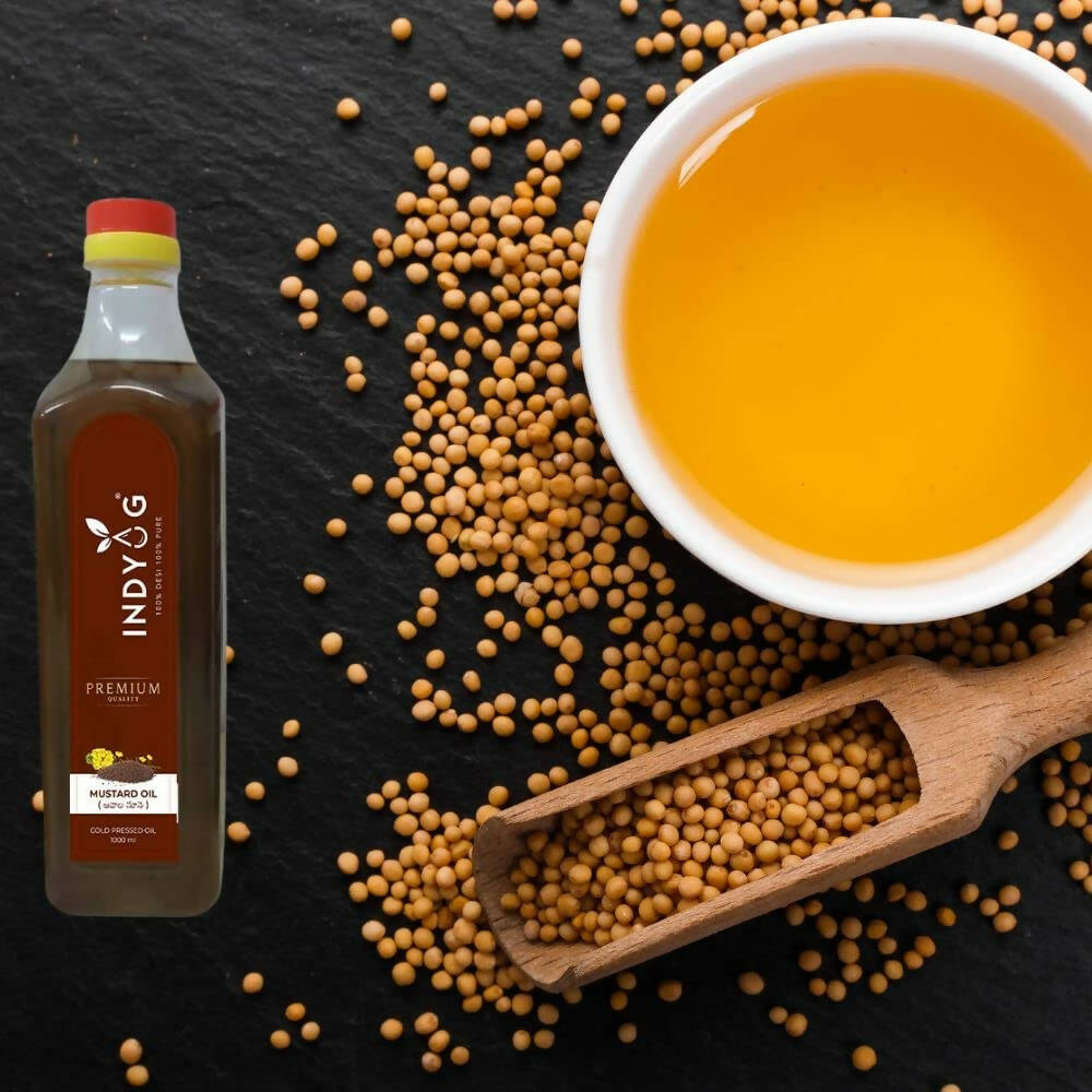 Indyug Cold Pressed Mustard Oil - Swadesiicart