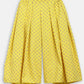 Ahalyaa Yellow Viscose Rayon Printed Kids Top & Palazzo Sets With Jacket For Girls | Swadesiicart