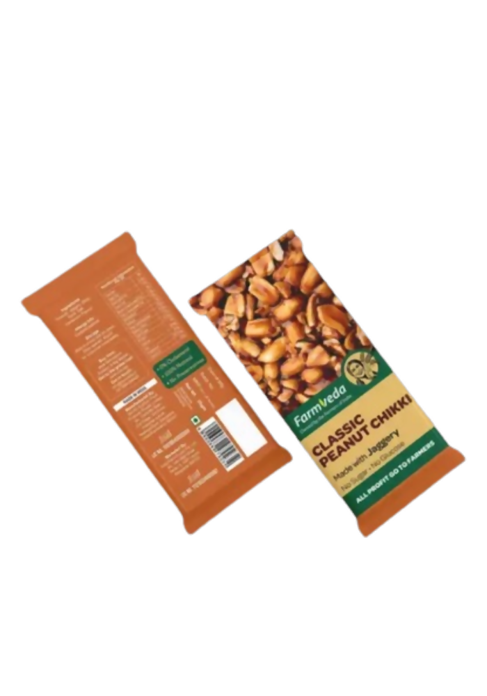 Farmveda Classic Peanut Chikki-Made With Jaggery | Swadesiicart