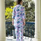 Casual Fashionable Multi Muslin Cotton co-ord set - Manya - Swadesiicart