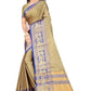 Vamika Banarasi Cotton Silk Weaving Brown Saree (DOCTOR MOR CHIKU) | Swadesiicart