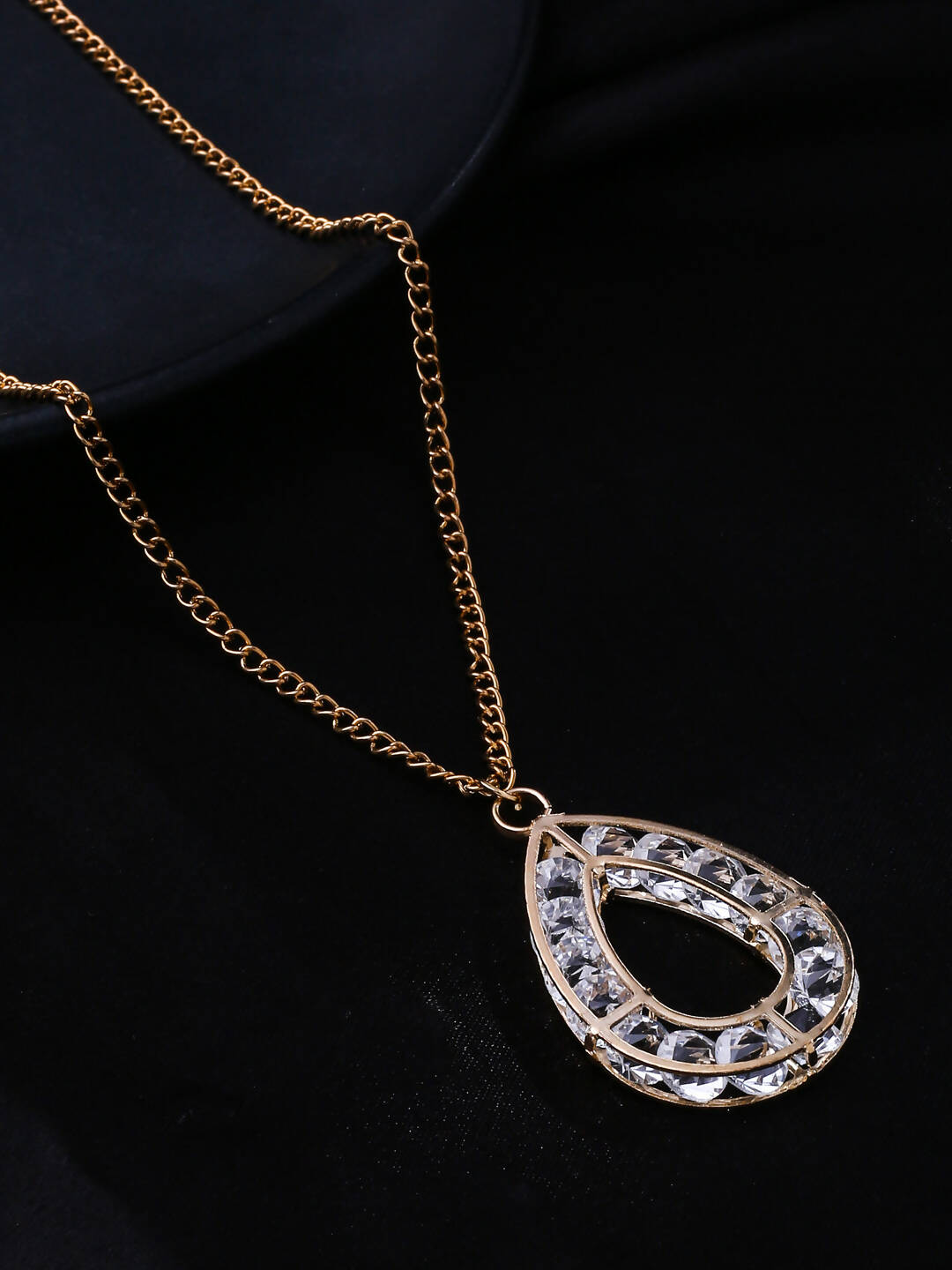 NVR Women Gold-Polished Oxidised Bohemian Necklace | Swadesiicart