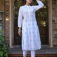 Juniper Women's White Cambric Printed Straight Kurta | Swadesiicart