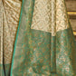 Astita Rajvastra Sea Green Banarasi Silk Saree | Swadesiicart