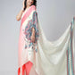 Vastranavya Coral Off White Freehand Mandalaa Print Ready to Wear Saree | Swadesiicart