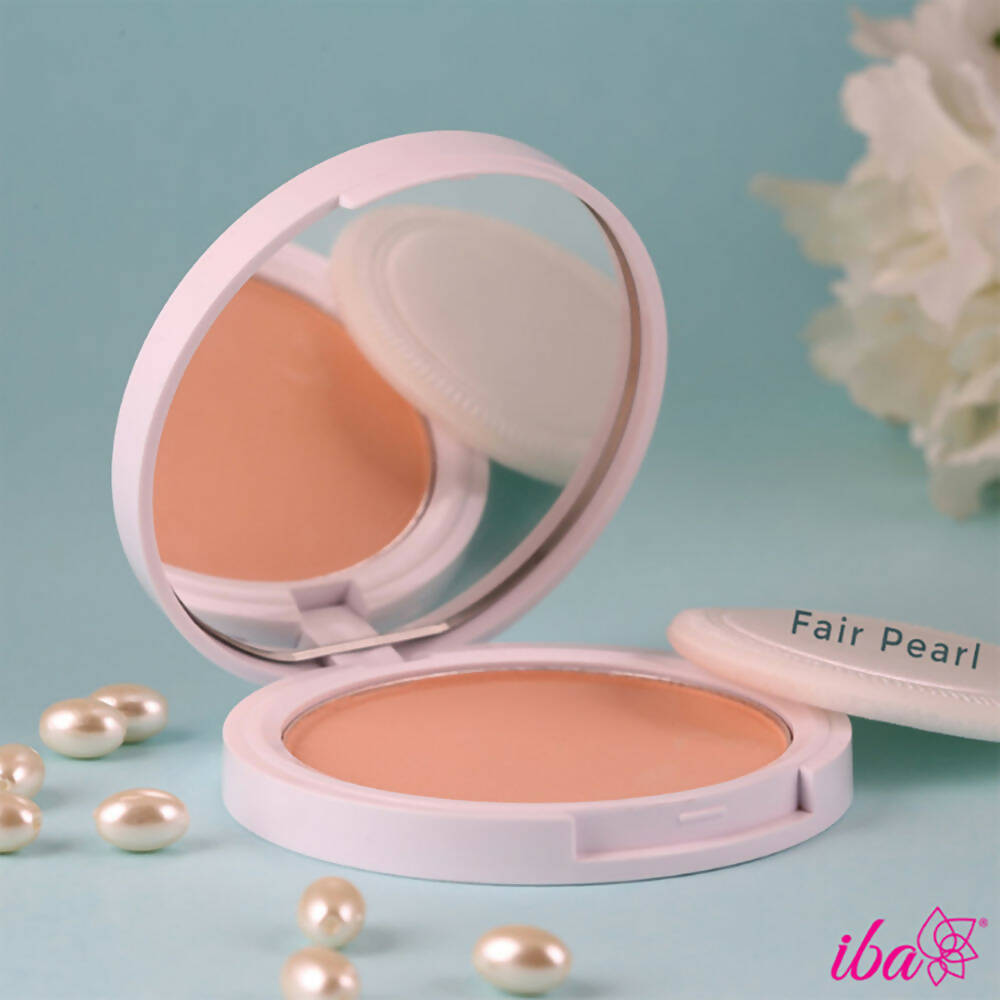 Iba Perfect Look Long-Wear Mattifying Compact SPF 15 - 01 Fair Pearl - Swadesiicart