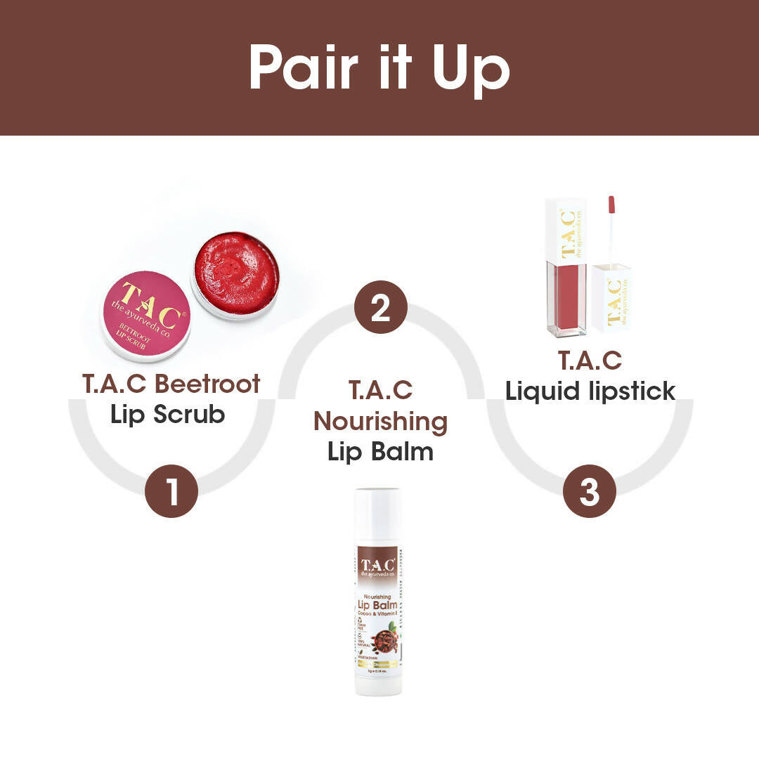 TAC - The Ayurveda Co. Cocoa & Vitamin C Lip Balm - Swadesiicart