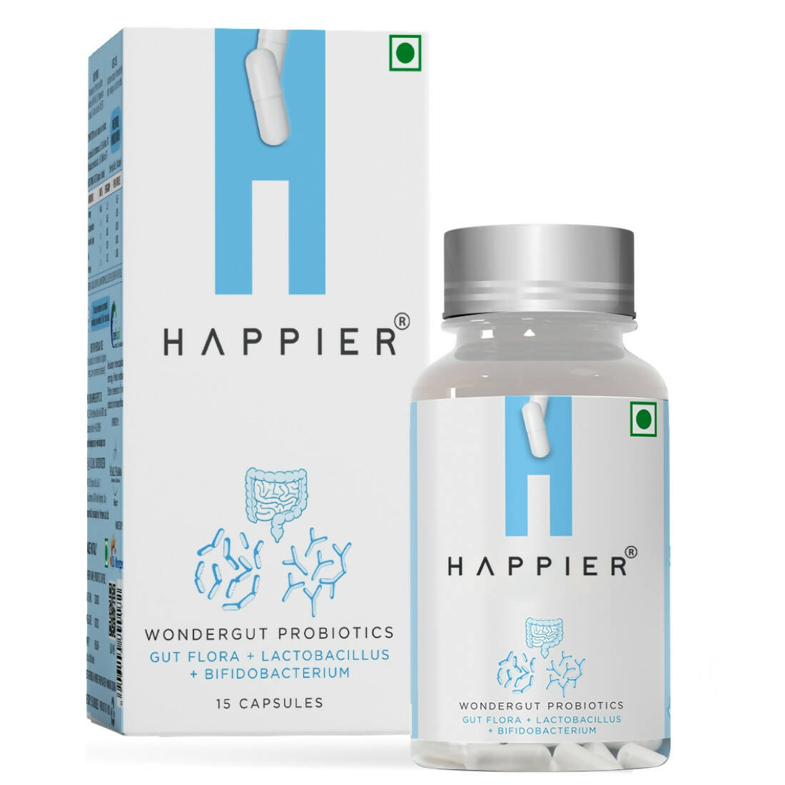 Happier Wondergut Probiotics Capsules - Happier