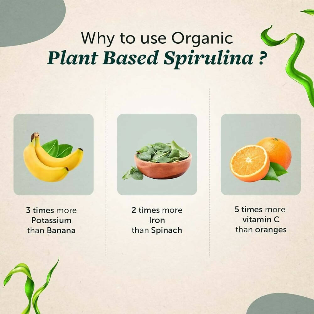 Neuherbs Organic Spirulina Tablets - Swadesiicart