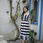 Aayaa Designer Printed One Piece Dress - Multi Color