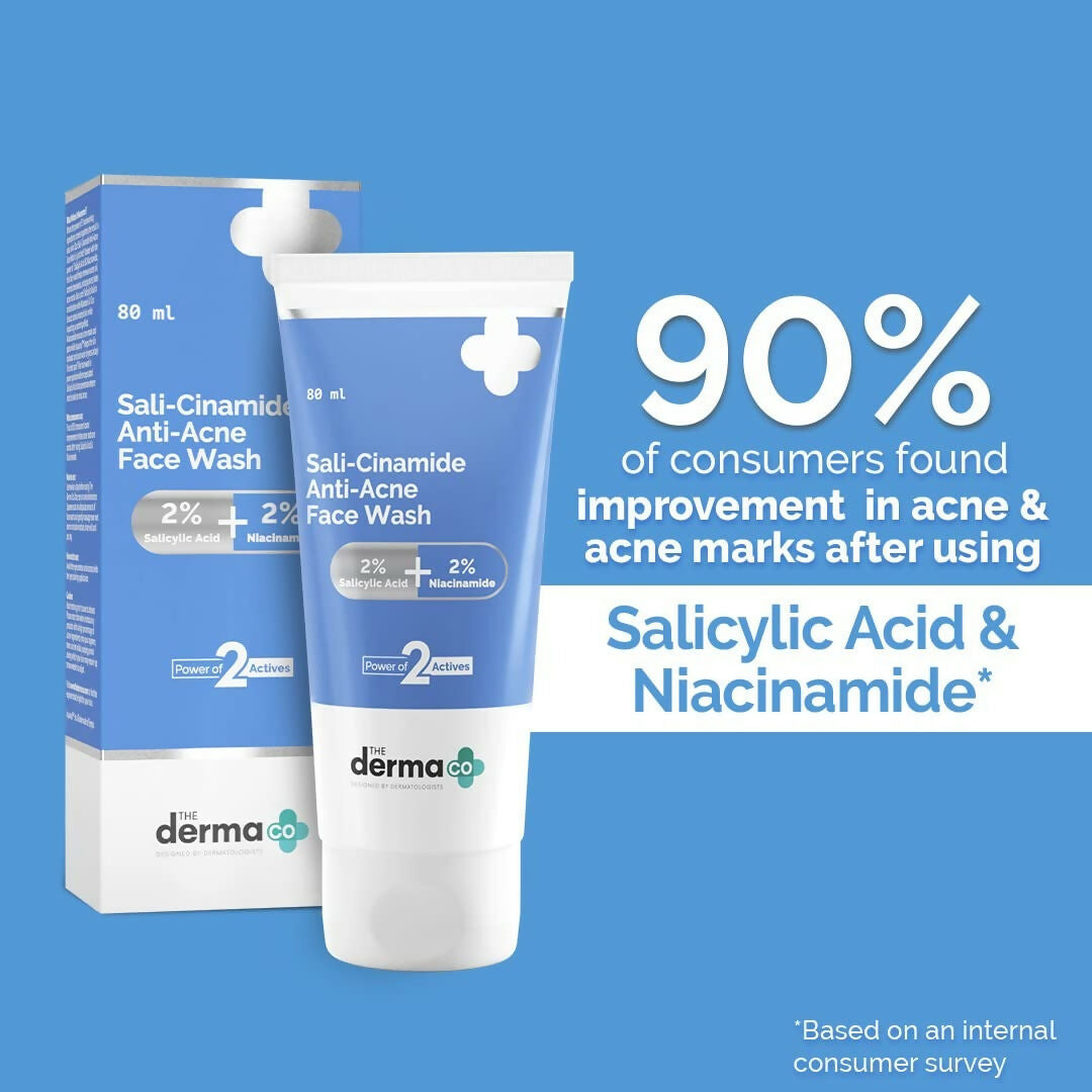 The Derma Co Sali-Cinamide Anti-Acne Face Wash - Swadesiicart