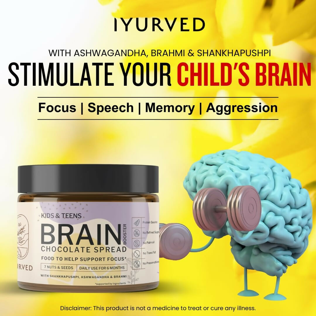 Iyurved Kids and Teens Study Booster Chocolate Spread - Swadesiicart