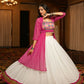 AI Fashion White Georgette Designer Navratri Wear Lehenga Choli Collection