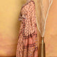 Very Much Indian Designer Modal Silk Saree With With Beautiful Floral Print - Light Orange | Swadesiicart
