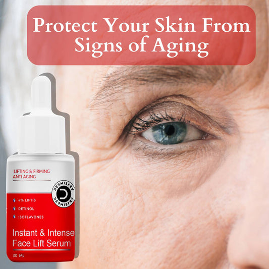 Dermistry Anti Aging Instant Intense Face Lift Serum & Instant Intense Face Mask - Swadesiicart