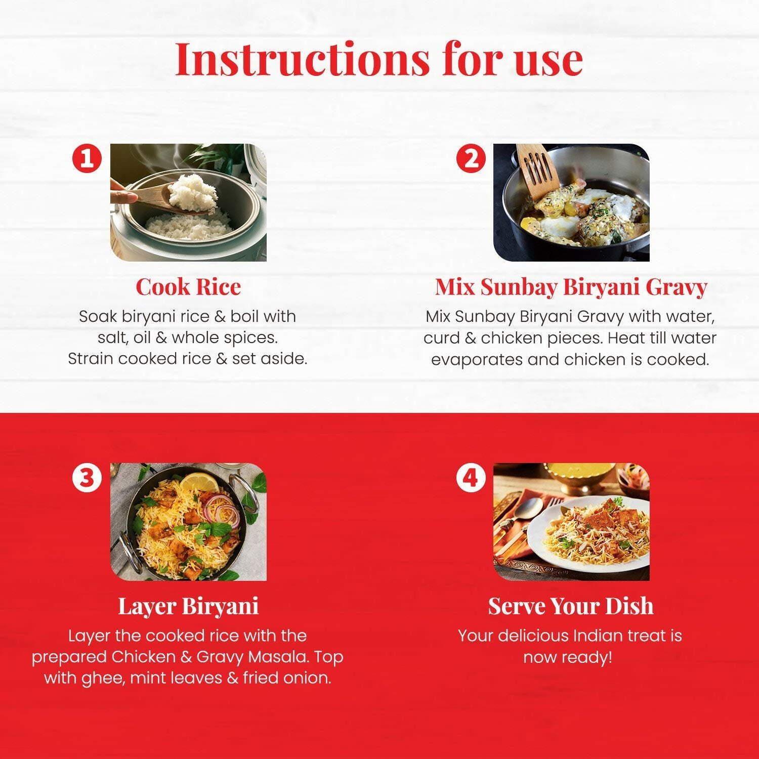 Sunbay Biryani Gravy Instant Gravy Mix - Authentic Recipe - Swadesiicart