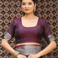 Shree Shyam Fashion Wine Silk Saree