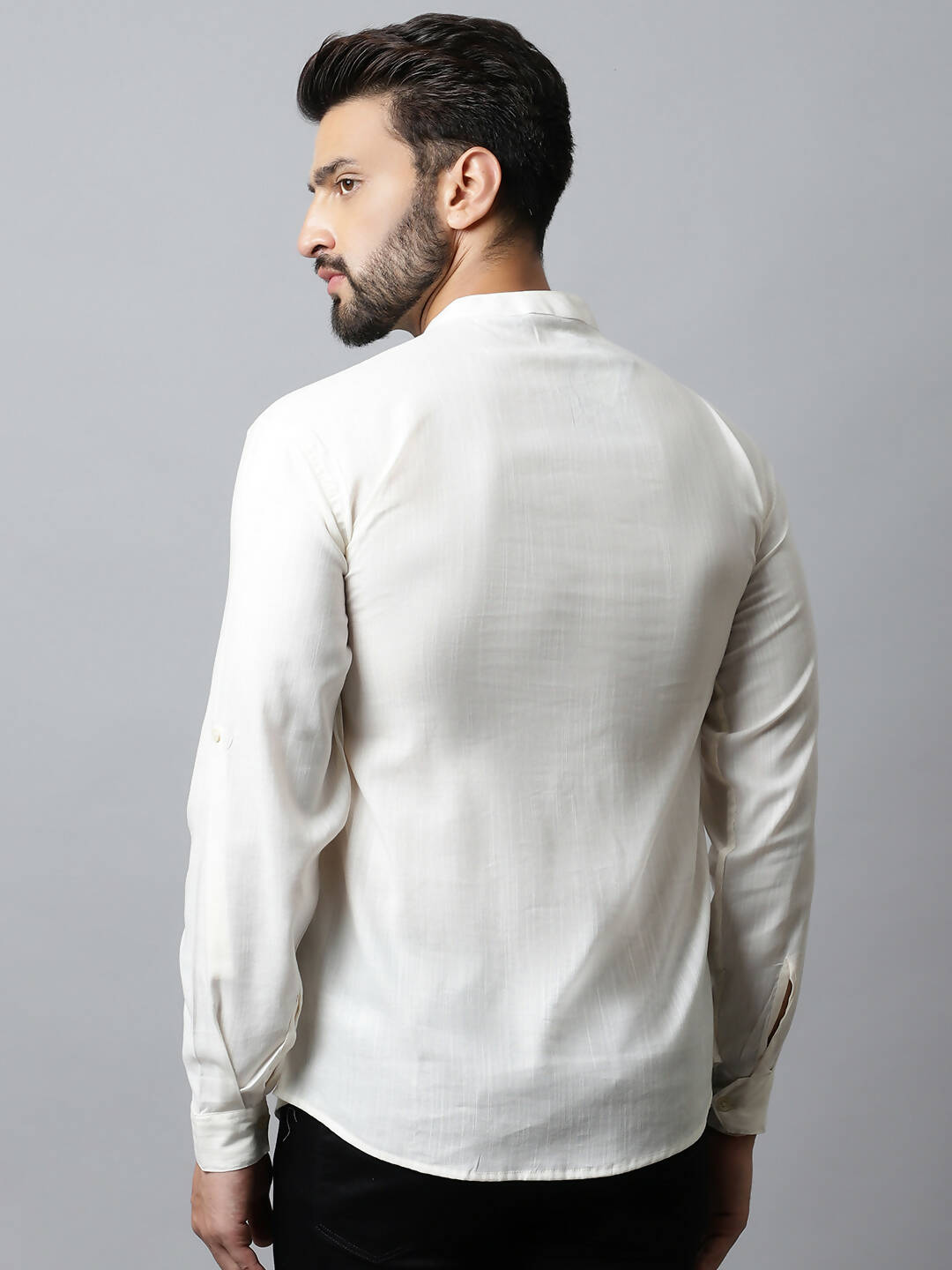 Even Apparels White Color Pure Cotton Men's Kurta With Side Placket (MMS135) | Swadesiicart