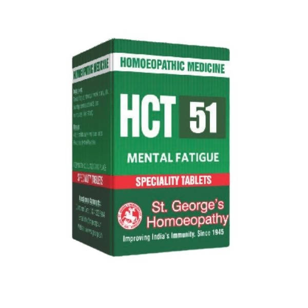 St. George's Homeopathy HCT 51 Tablets | Swadesiicart