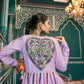 AI Fashion Lavender Poly Maska Silk Designer Navratri Lehenga Choli Collection