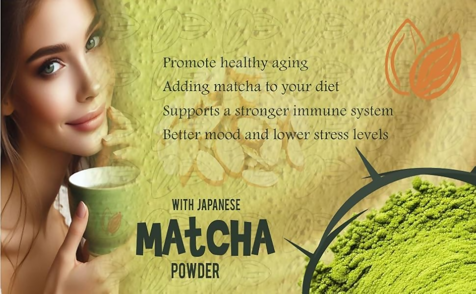 Eteasy Japanese Matcha Sonti Mix Milk Drink Kashmiri Kesar Saffron Mix Powder | Swadesiicart