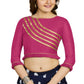 Aastha Fashion Women's Pink Art Silk Designer Party Wear Readymade Blouse