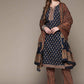 Anubhutee Navy Blue Printed Gotta Patti Pure Cotton Kurta with Trousers & Dupatta | Swadesiicart
