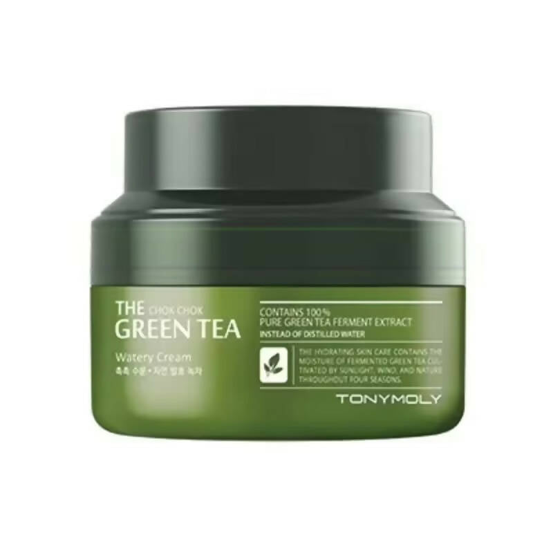 Tonymoly Chok Chok Green Tea Watery Moisture Cream - Korean Skincare | Swadesiicart