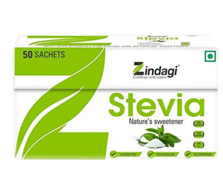 Zindagi Stevia Nature's Sweetener Sachets | Swadesiicart