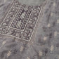 Grey Chinon Digital Printed With Hand Work Kurta - Himanshi - Swadesiicart