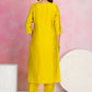 Ethnic Festive Wear Viscose Chanderi Yellow Stitched Suit With Dupatta - Tanisha | Swadesiicart