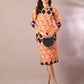 Myshka Women's Multi Printed Round Neck Party Top With Skirt Co-ord set - Swadesiicart