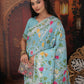 Shree Shyam Fashion Linen Cotton Sky Blue Saree