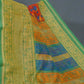 Multi Shades Of Red And Green Kalamkaari Design Semi Chanderi Saree By Gayathri Reddy Designer Studio | Swadesiicart
