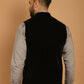 Even Apparels Nehru Jacket With Welt Pockets - Black | Swadesiicart