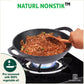 The Indus Valley CASTrong Cast Iron Kadai, Pre-seasoned, Nonstick, 100% Pure, Toxin-free, Spatula, 25.2cm, 2.2L, 2.37kg
