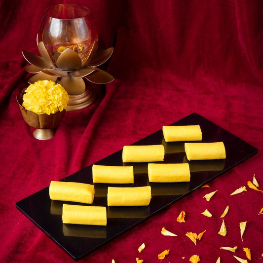 Shree Mithai Kaju Lemon Roll | Swadesiicart