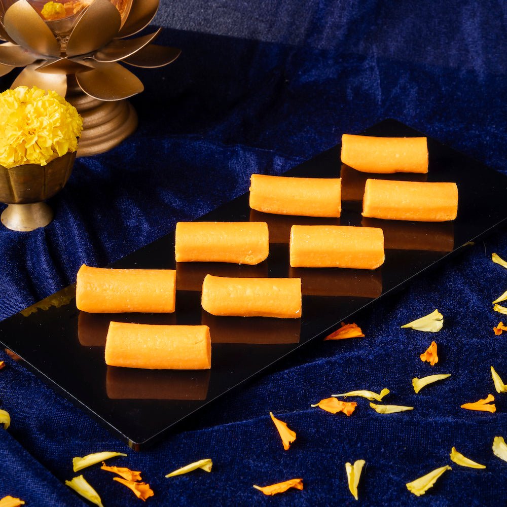 Shree Mithai Kaju Orange Roll | Swadesiicart