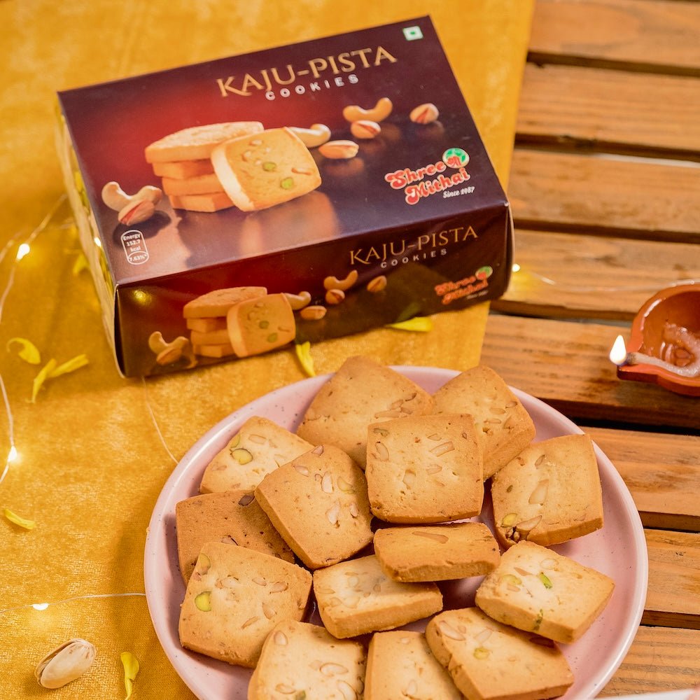 Shree Mithai Kaju Pista Cookies | Swadesiicart