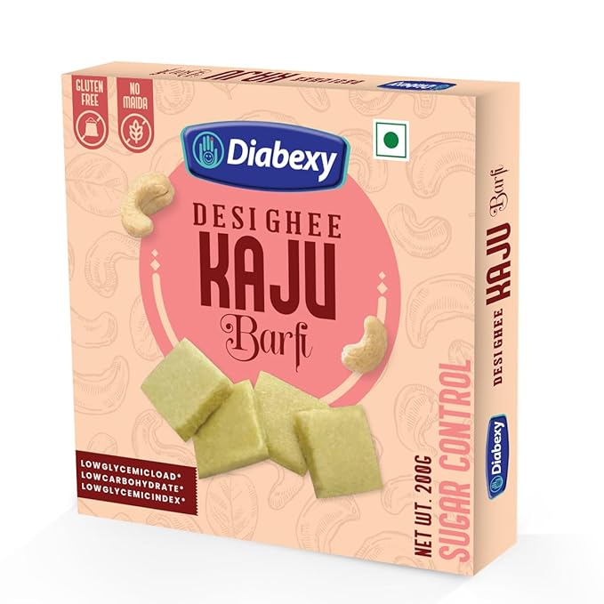 Diabexy Desi Ghee Kaju Barfi | Swadesiicart