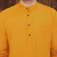 Even Apparels Pure Cotton Yellow Kurta - Yellow | Swadesiicart