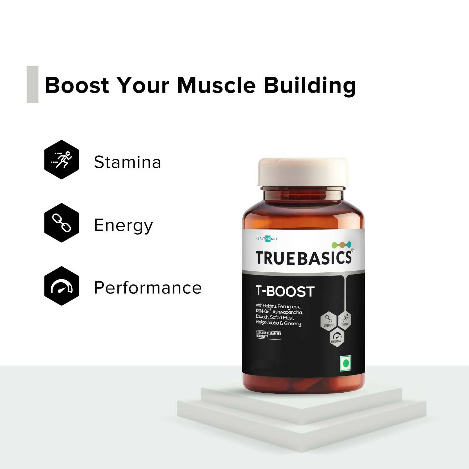 TrueBasics T-Boost Tablets for Men - Swadesiicart