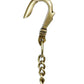 CraftVatika Gold-Toned Brass Hanging Bell with Attached Chain & Hook | Swadesiicart