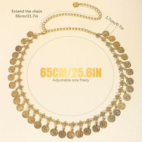 Joban Fashion Golden Silicone Waist Chain For Women | Swadesiicart