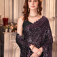 Dishitha Creation Indian Women's Designer Georgette Sequence Saree - Purple | Swadesiicart