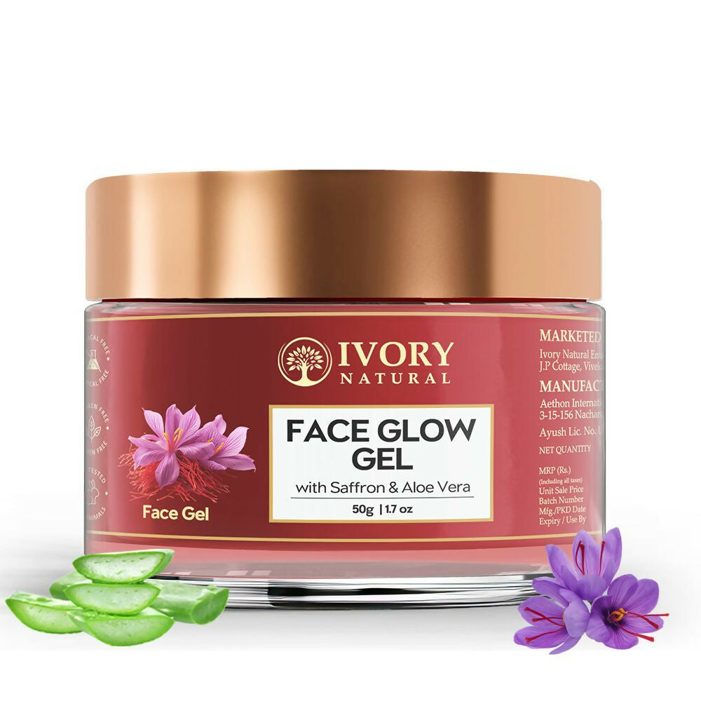 Ivory Natural Face Glow Gel For Instant Glow And Timeless Radiance, Achieve Glowing And Shiny Face | Swadesiicart