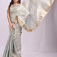 Shree Shyam Fashion Organza Sky Blue Saree