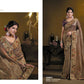 Wine Pure Banarasi Crush Pure Khatli work Designer Saree With Blouse. - Rajasvi | Swadesiicart